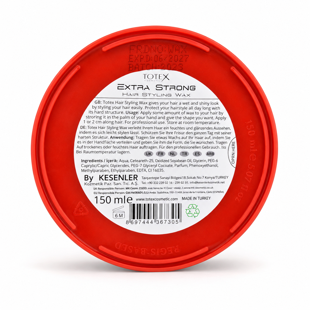 Totex Extra Strong Hair Styling Wax 150 ML product image 3