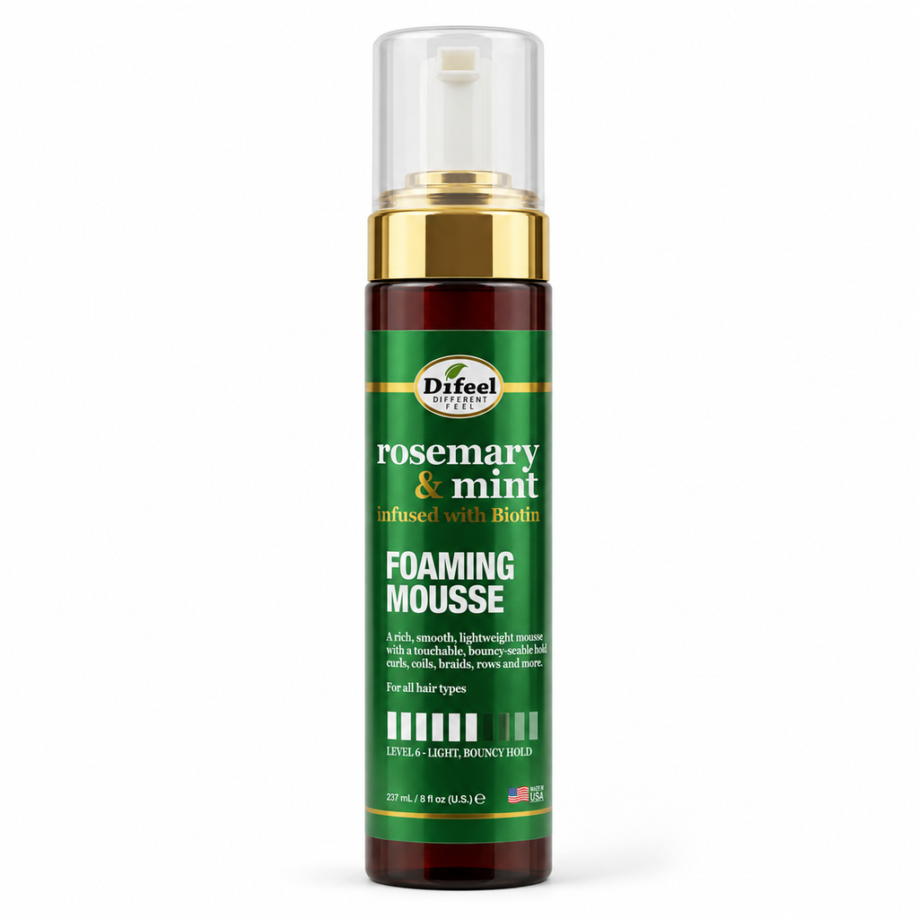 Difeel Rosemary & Mint Foaming Mousse with Biotin – 8 oz
