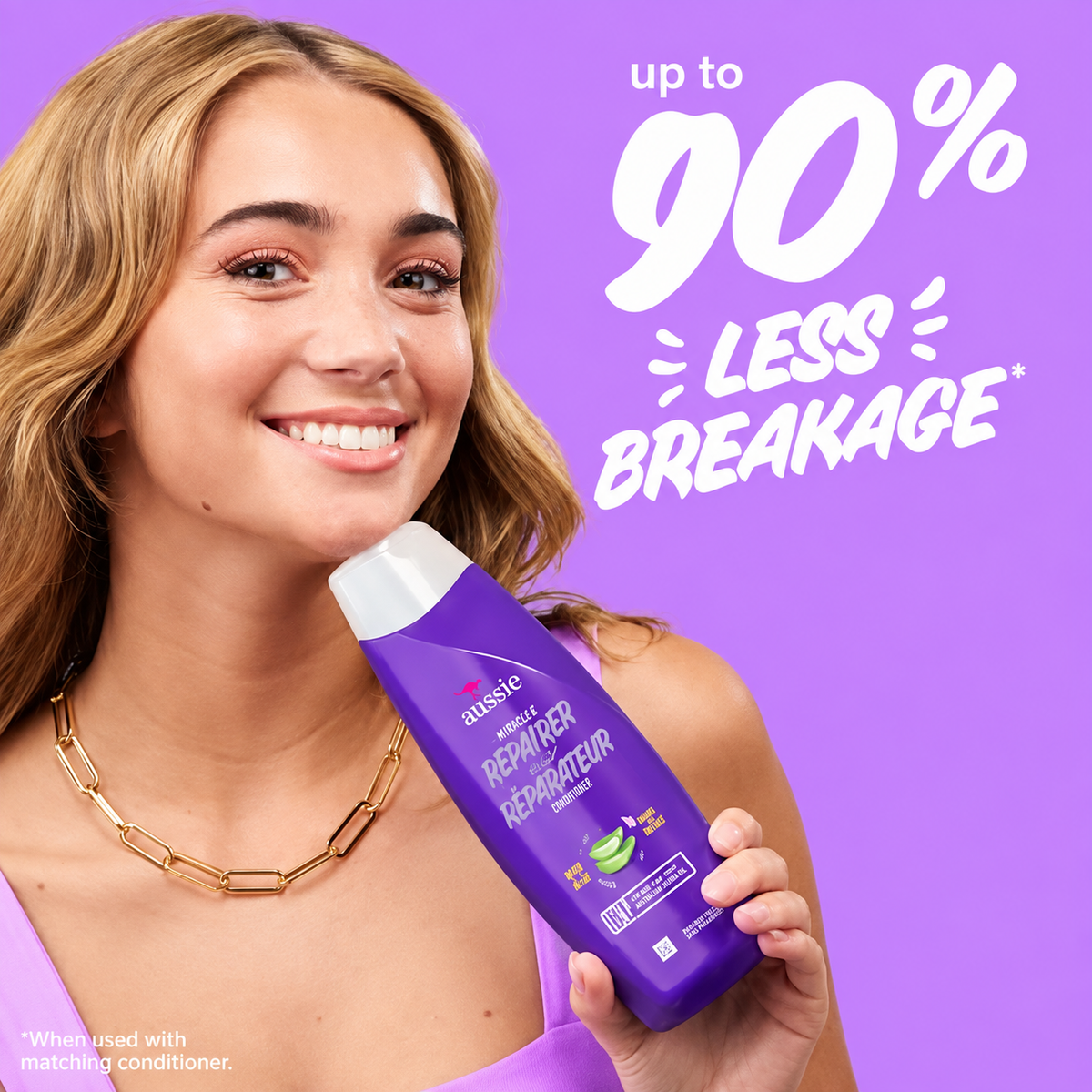 Aussie Miracle Repairer Conditioner with Aloe 12.1 oz – Damage Repair