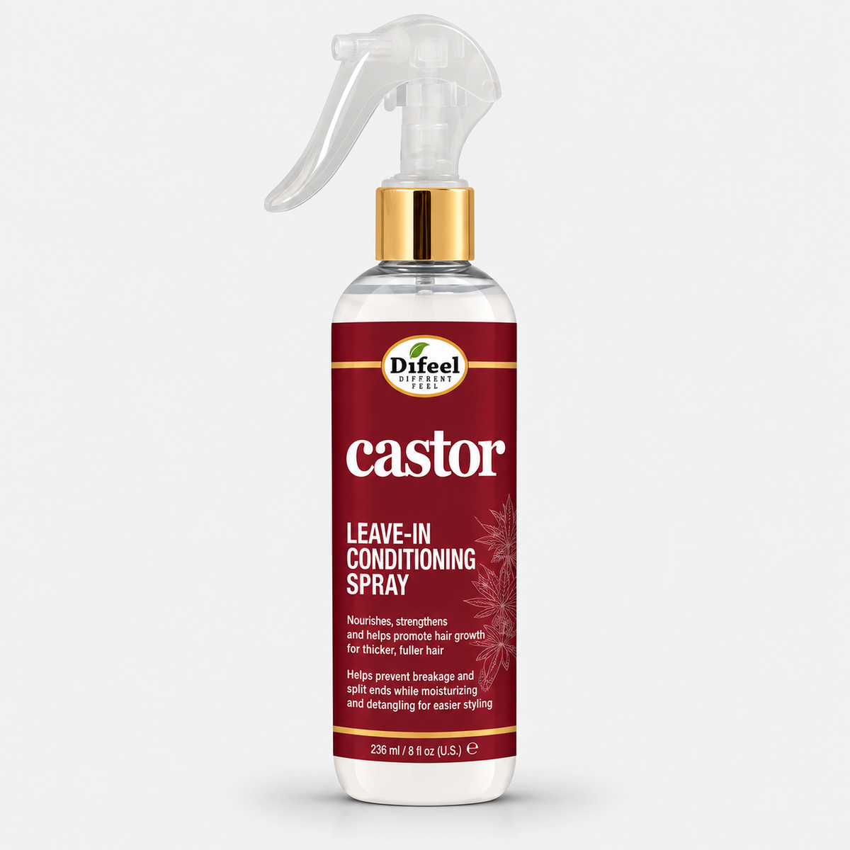 Difeel Castor Pro-Growth Leave-In Conditioning Spray 8 oz