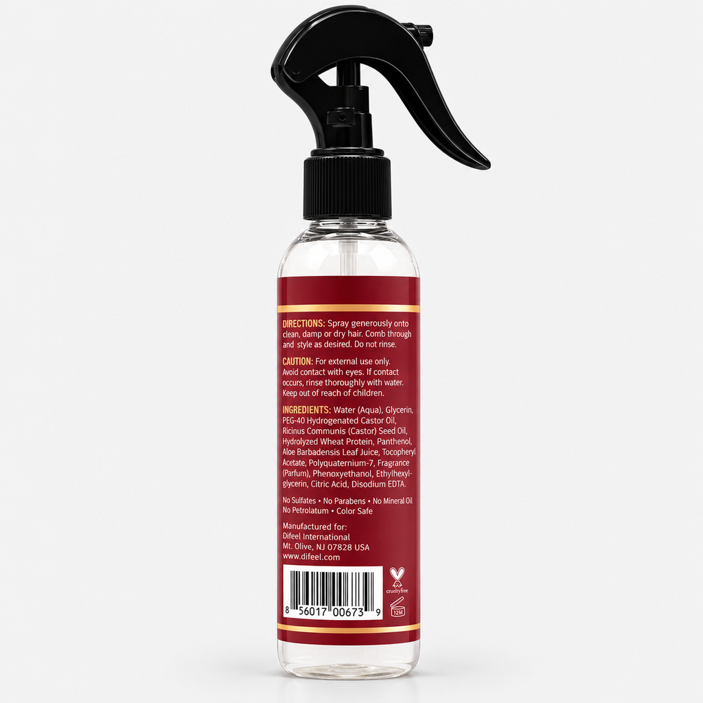 Difeel Castor Pro-Growth Leave-In Conditioning Spray 8 oz