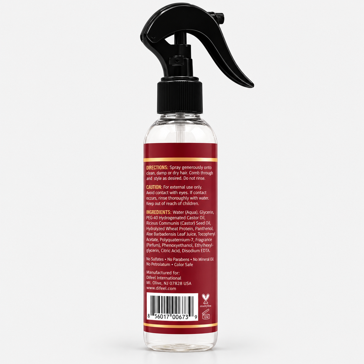 Difeel Castor Pro-Growth Leave-In Conditioning Spray 8 oz