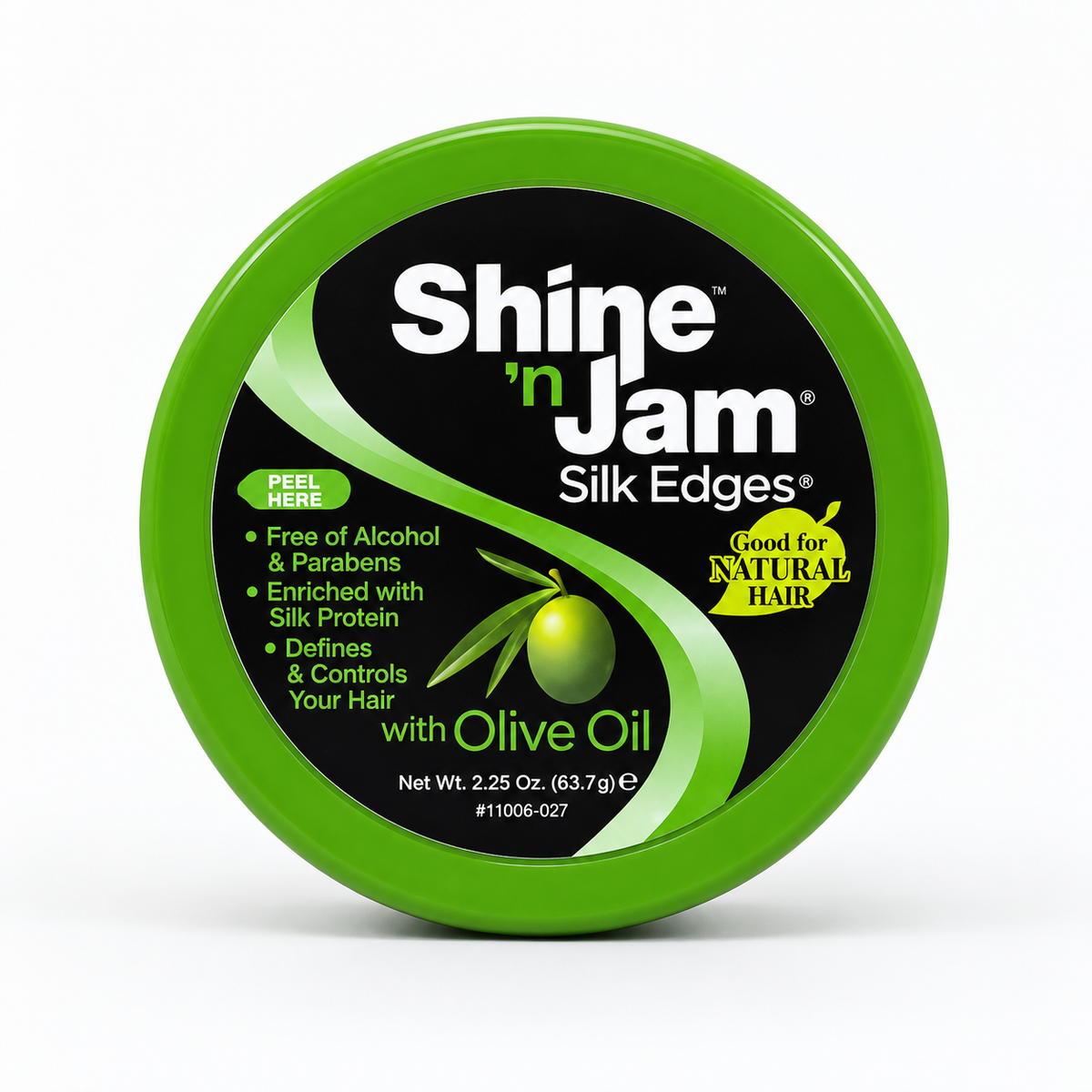 Shine 'n Jam Silk Edges Conditioning Gel with Olive Oil & Silk Protein 2.25oz
