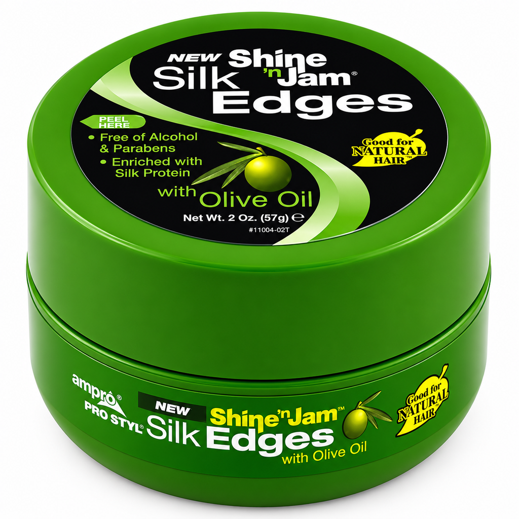 Shine 'n Jam Silk Edges Conditioning Gel with Olive Oil & Silk Protein 2.25oz