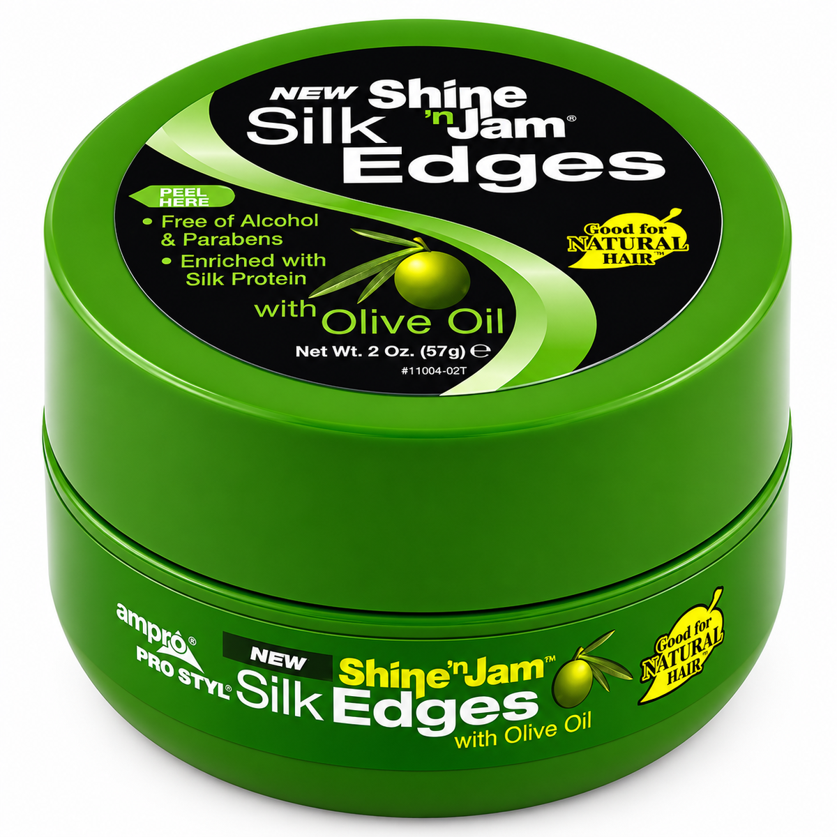 Shine 'n Jam Silk Edges Conditioning Gel with Olive Oil & Silk Protein 2.25oz