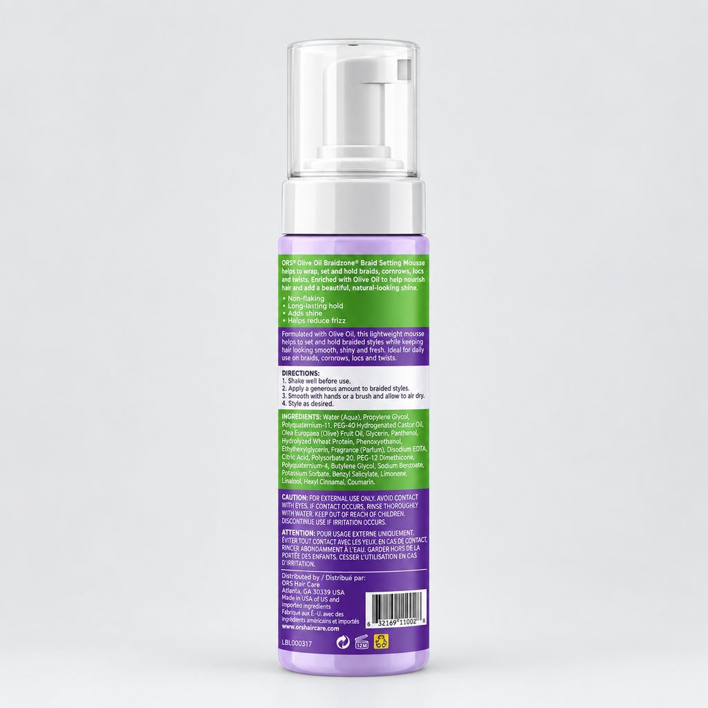 ORS Olive Oil Braidzone Braid Setting Mousse 7 oz