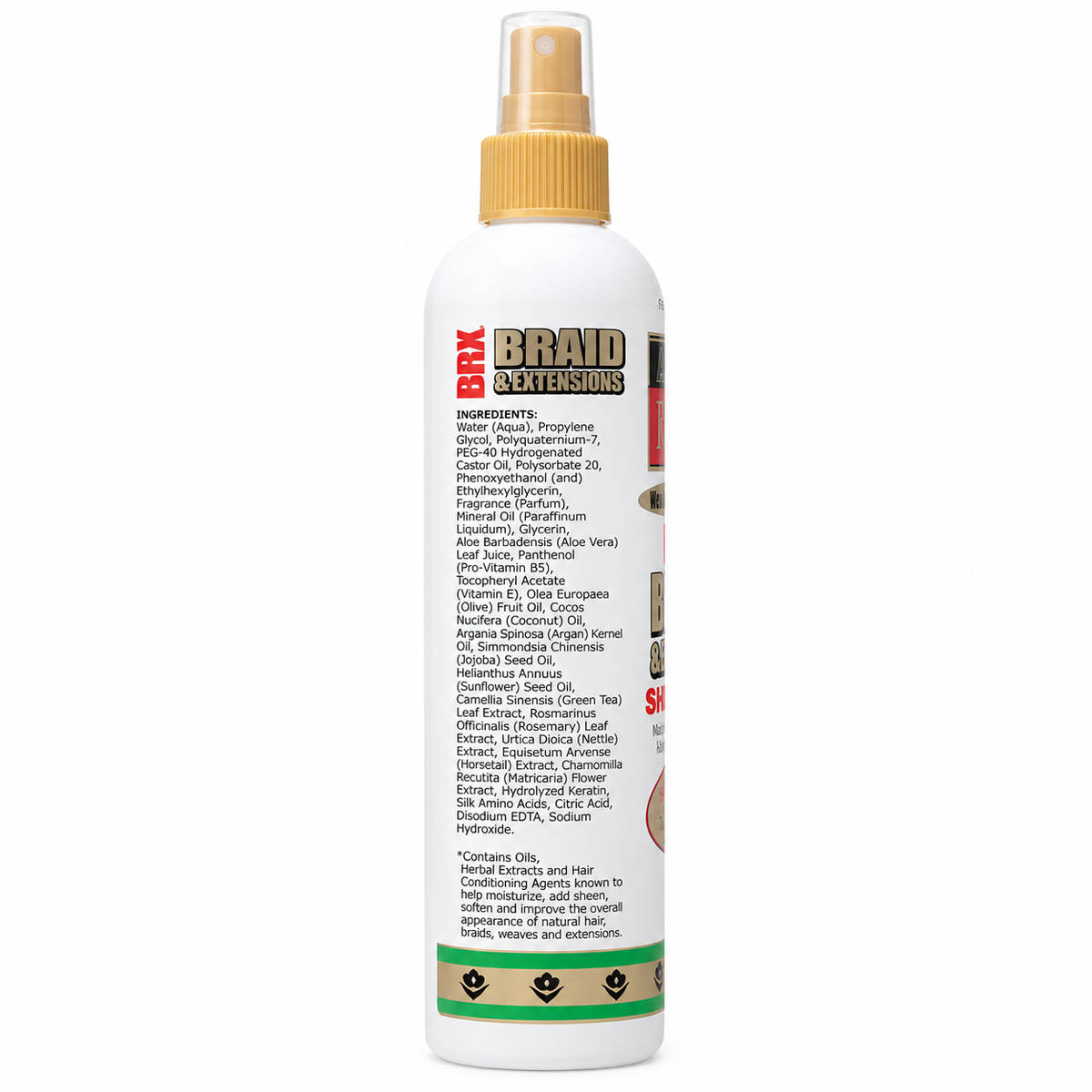 African Royale BRX Braid & Extensions Sheen Spray Soothes Itching 12oz