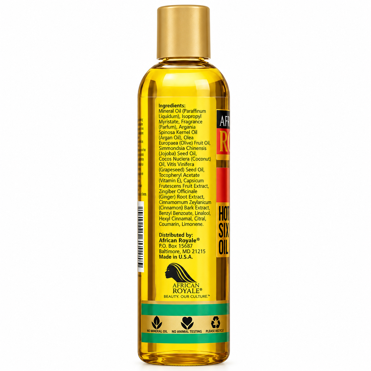 African Royale Hot Six Oil Six Oils in One 8oz