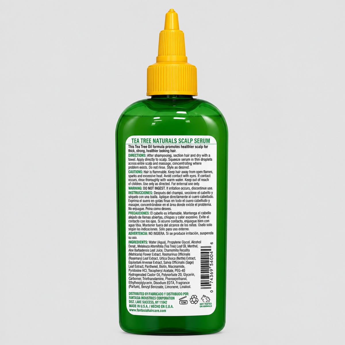 Fantasia Tea Tree Naturals Leave-In Scalp Serum 4 oz