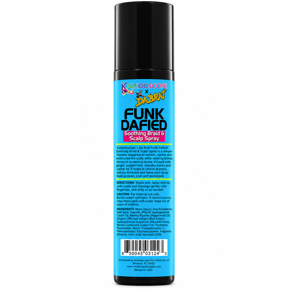 Kaleidoscope x Da Brat Funk Dafied Soothing Braid & Scalp Spray 8 oz