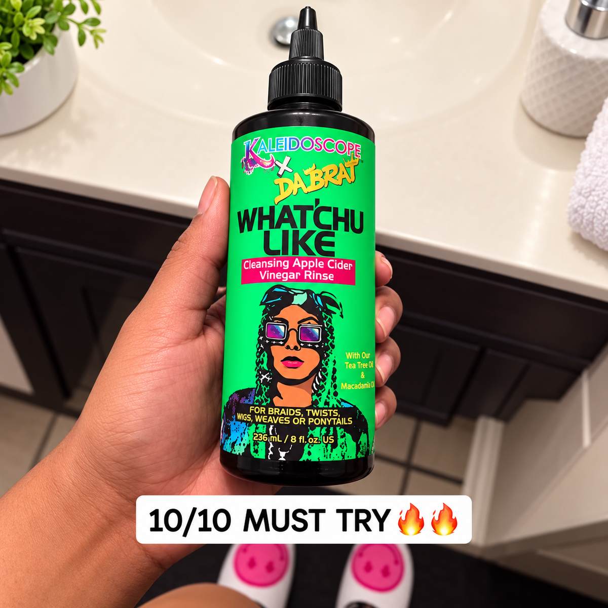 Kaleidoscope x Da Brat What'Chu Like Apple Cider Vinegar Rinse 8 oz