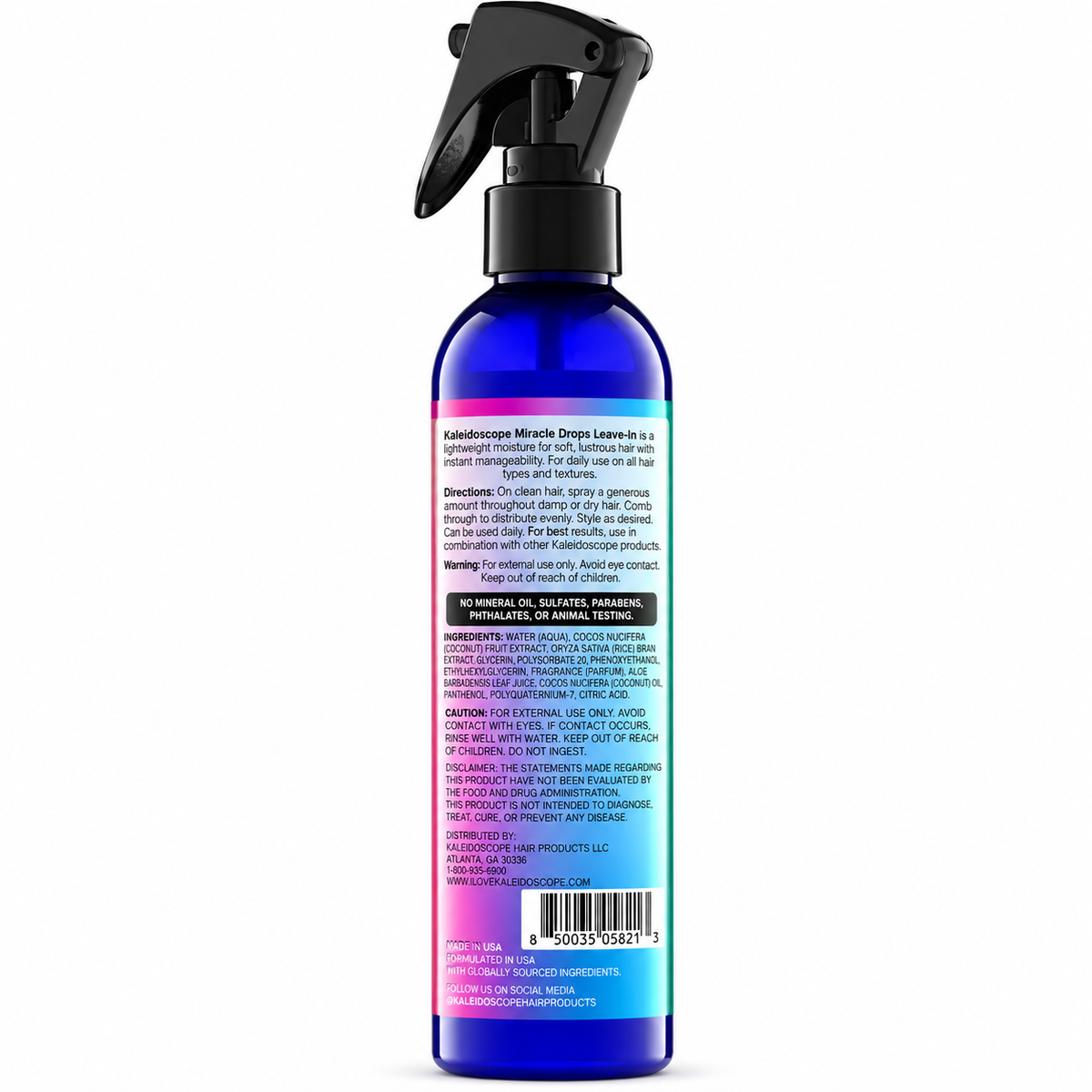 Kaleidoscope Miracle Drops Coconut Milk & Rice Water Leave-In Conditioner 8 oz