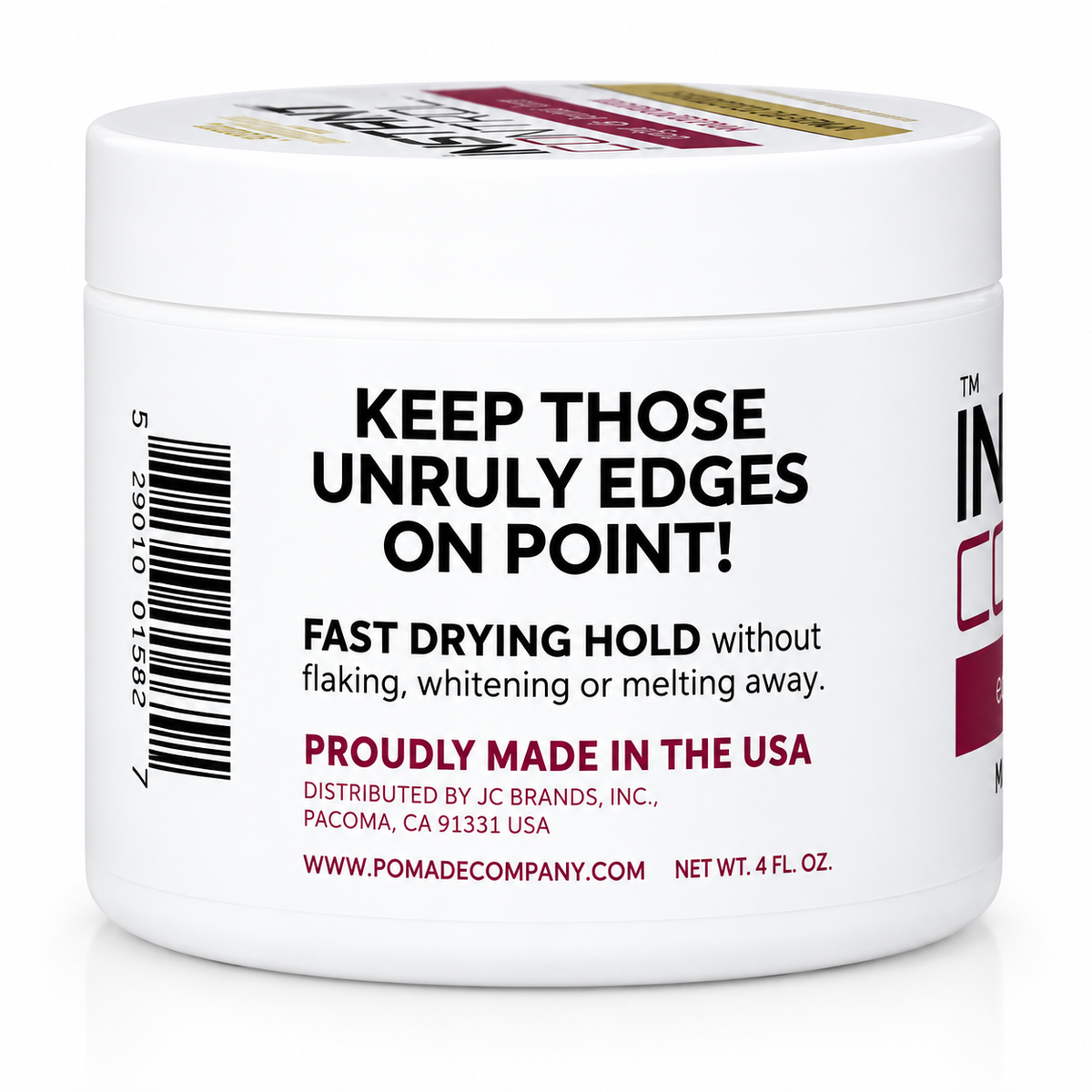 JC’s Instant Control Edge & Braid Gel Maximum Hold 8oz 
