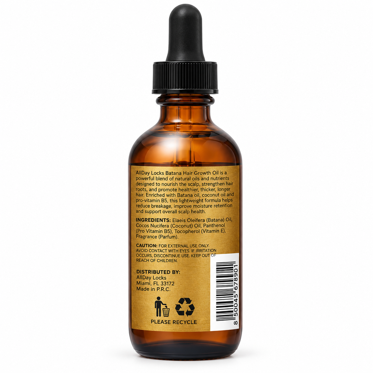 AllDay Locks Batana Hair Growth Oil 1oz