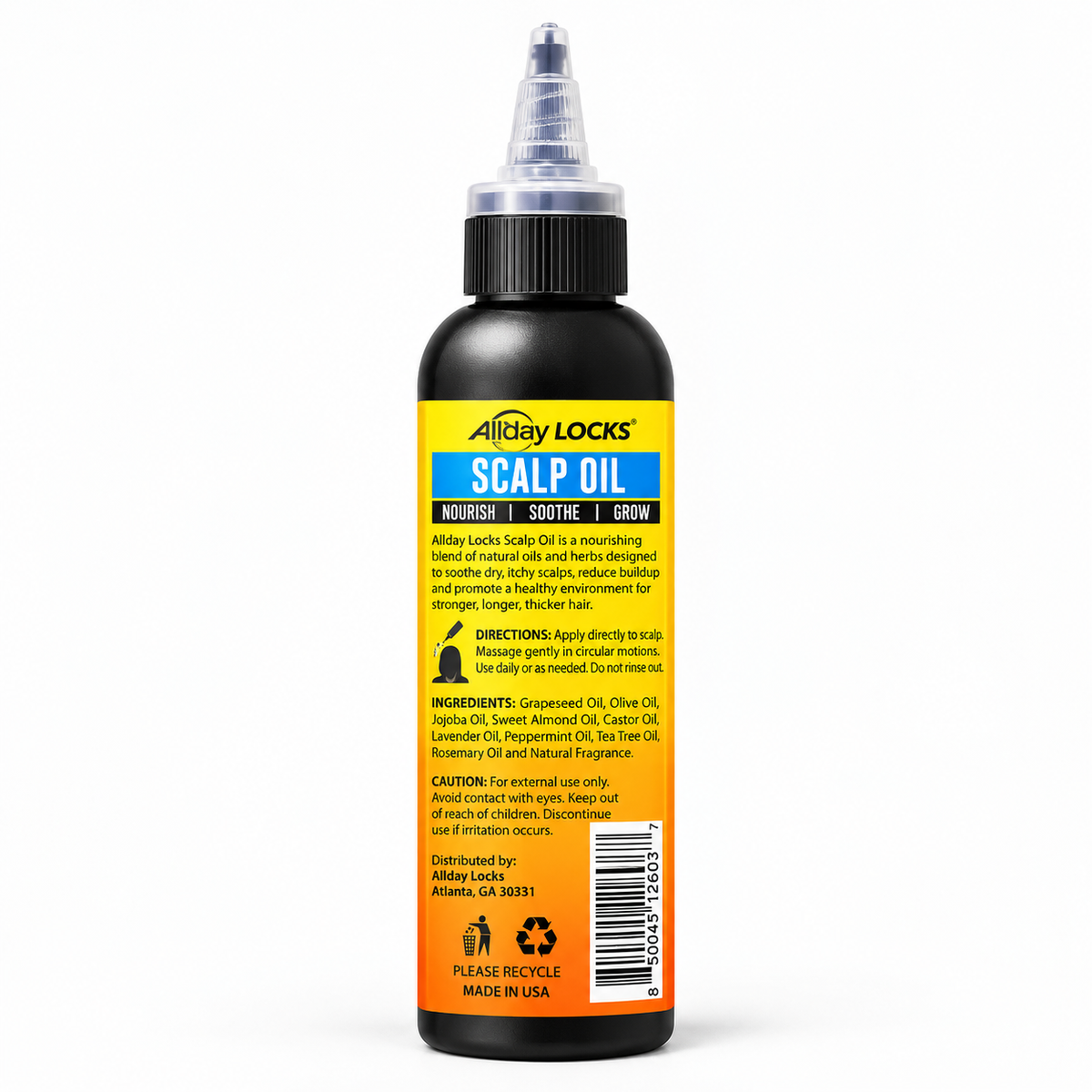 AllDay Locks Moisturizing & Anti Itch Scalp Oil 4oz