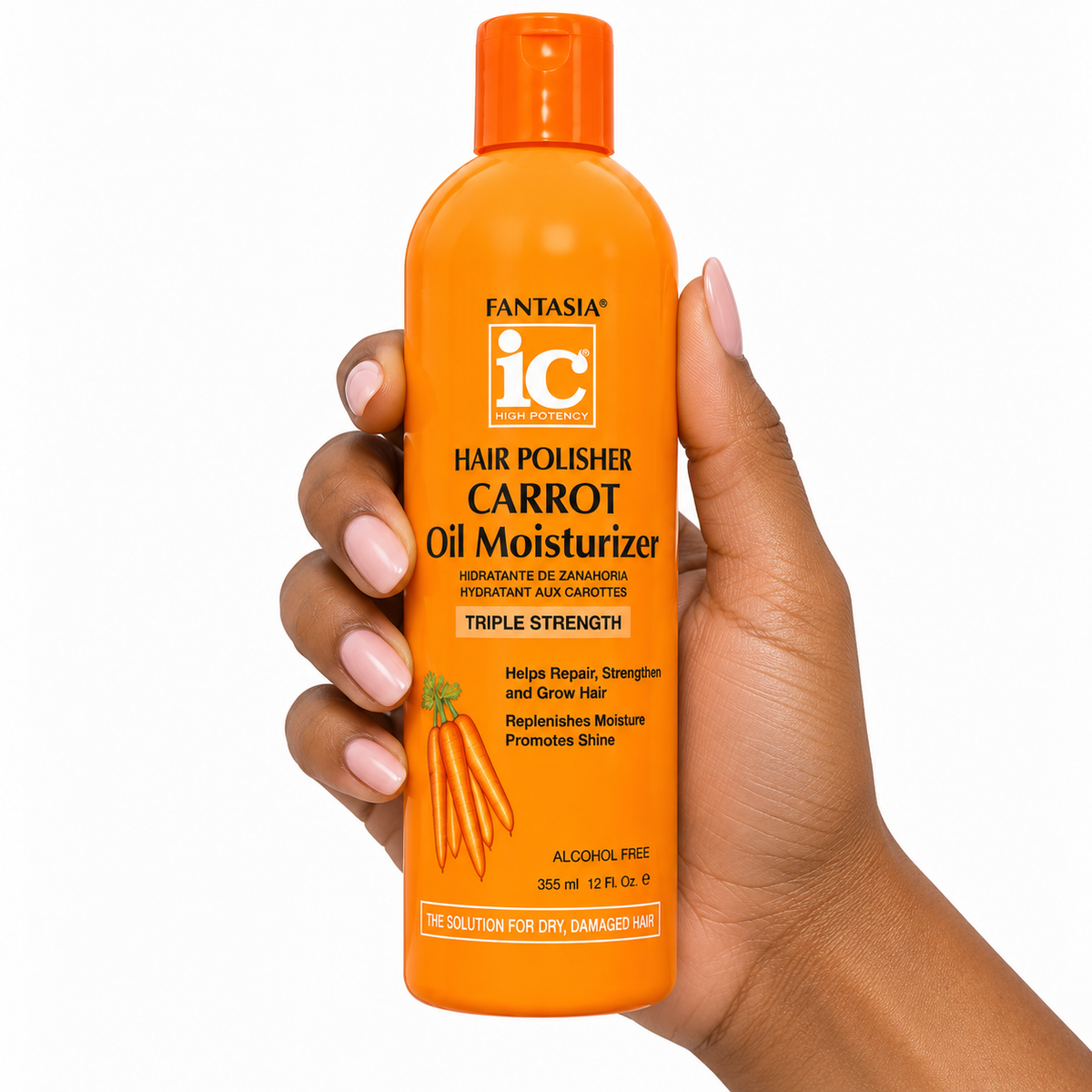Fantasia Hair Polish Carrot Oil Moisturizer Triple Strength 12oz