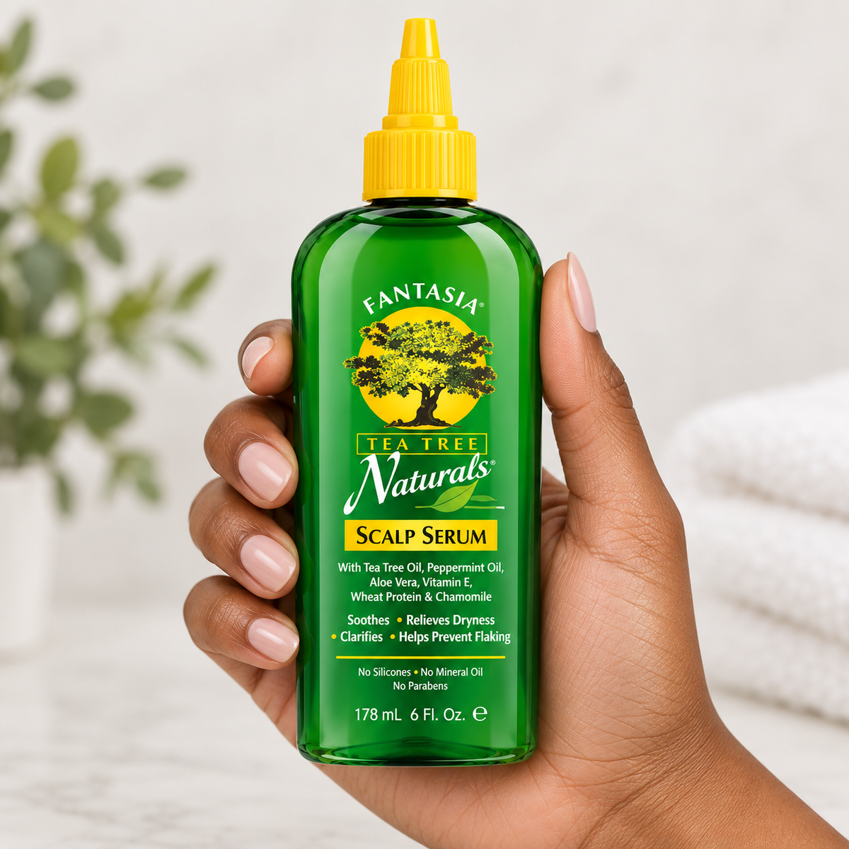Fantasia Tea Tree Naturals Leave-In Scalp Serum 4 oz