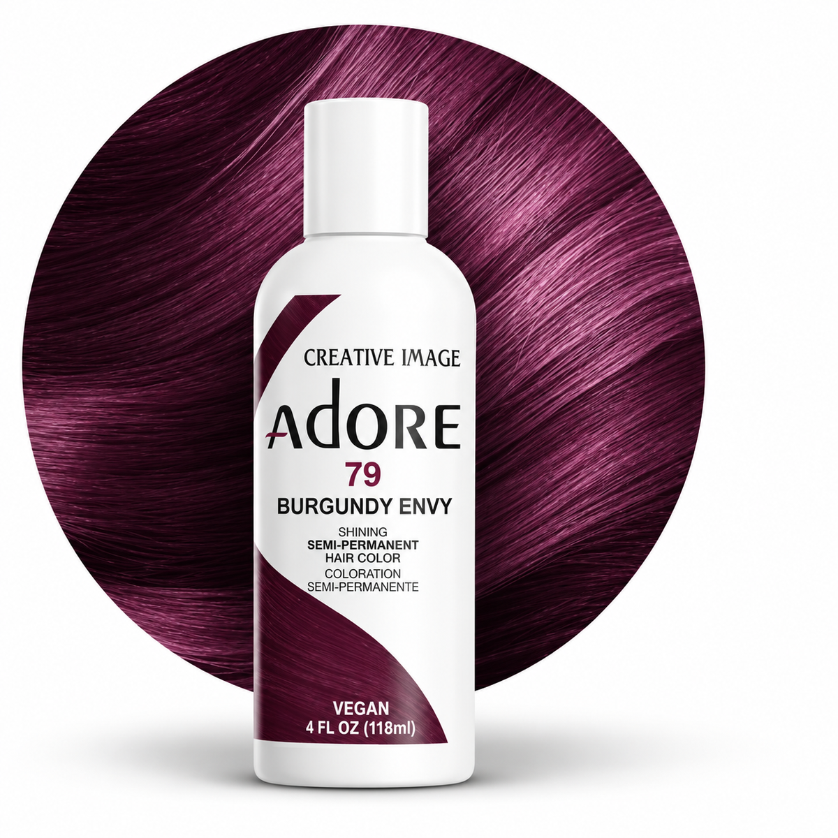 Creative Image Adore Semi-Permanent Hair Color Burgundy Envy 79 – 4 oz