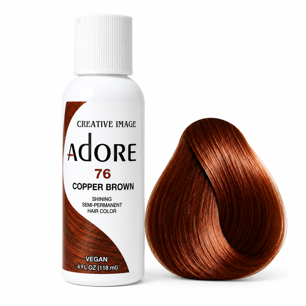 Creative Image Adore Semi-Permanent Hair Color 76 Copper Brown – 4 oz
