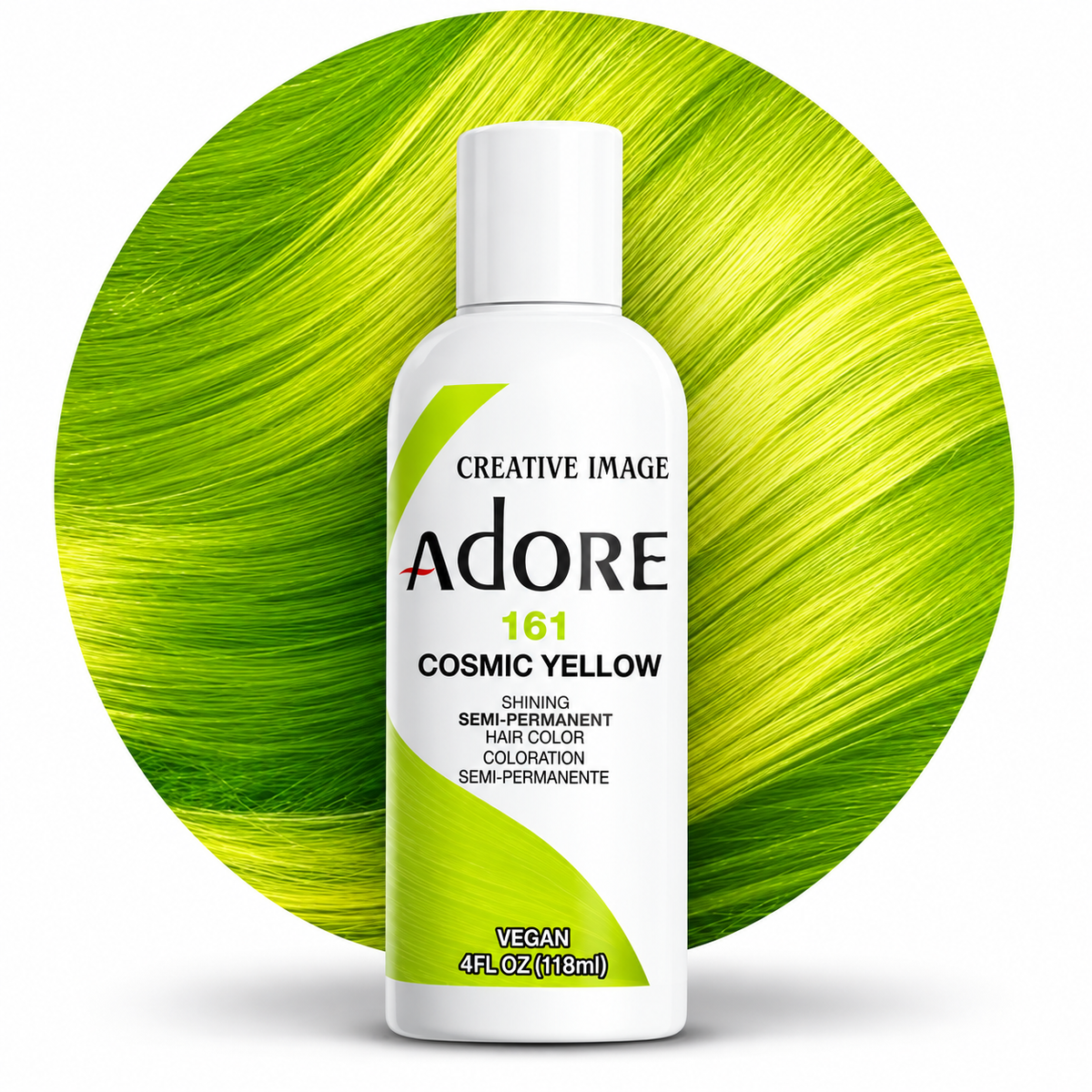 Creative Image Adore Semi-Permanent Hair Color 161 Cosmic Yellow – 4 oz