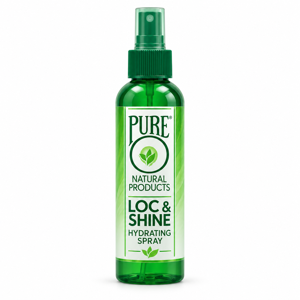 PureO Natural Products Loc & Shine Hydrating Spray 4 oz