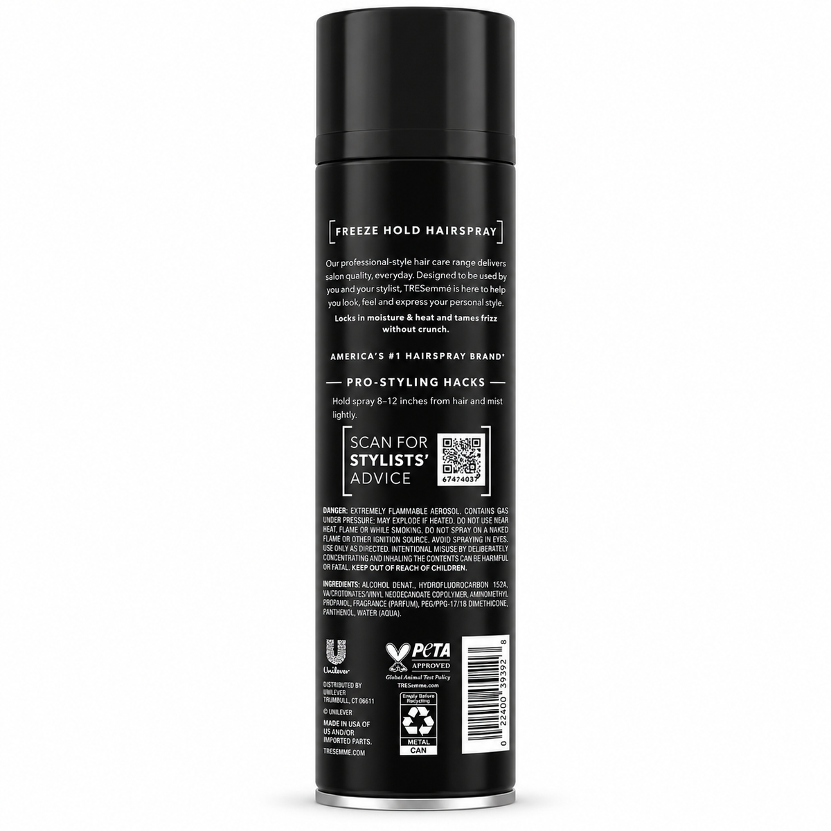 Tressemme Freeze Hold Hair Spray Level 5 11oz