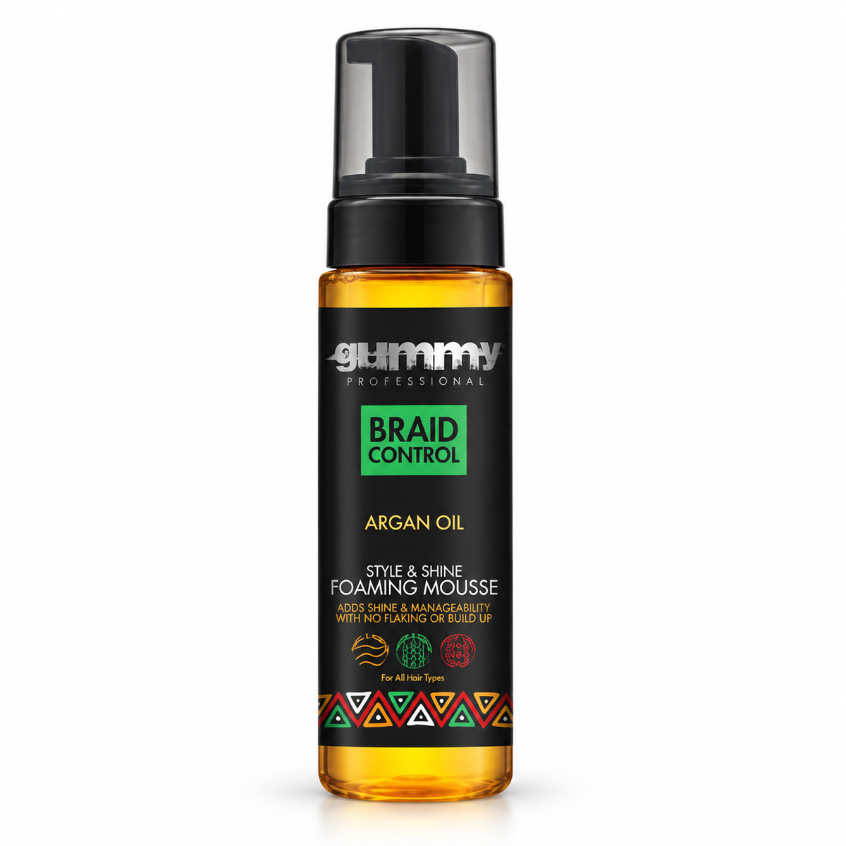 Gummy Professional Braid Control Argan Oil Foaming Mousse 6.76 oz