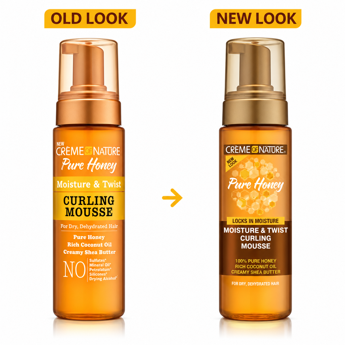 Creme of Nature Pure Honey Moisture & Twist Curling Mousse 7 oz