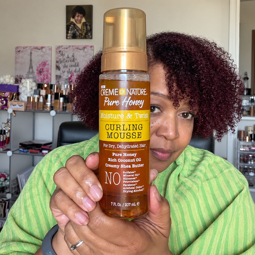 Creme of Nature Pure Honey Moisture & Twist Curling Mousse 7 oz
