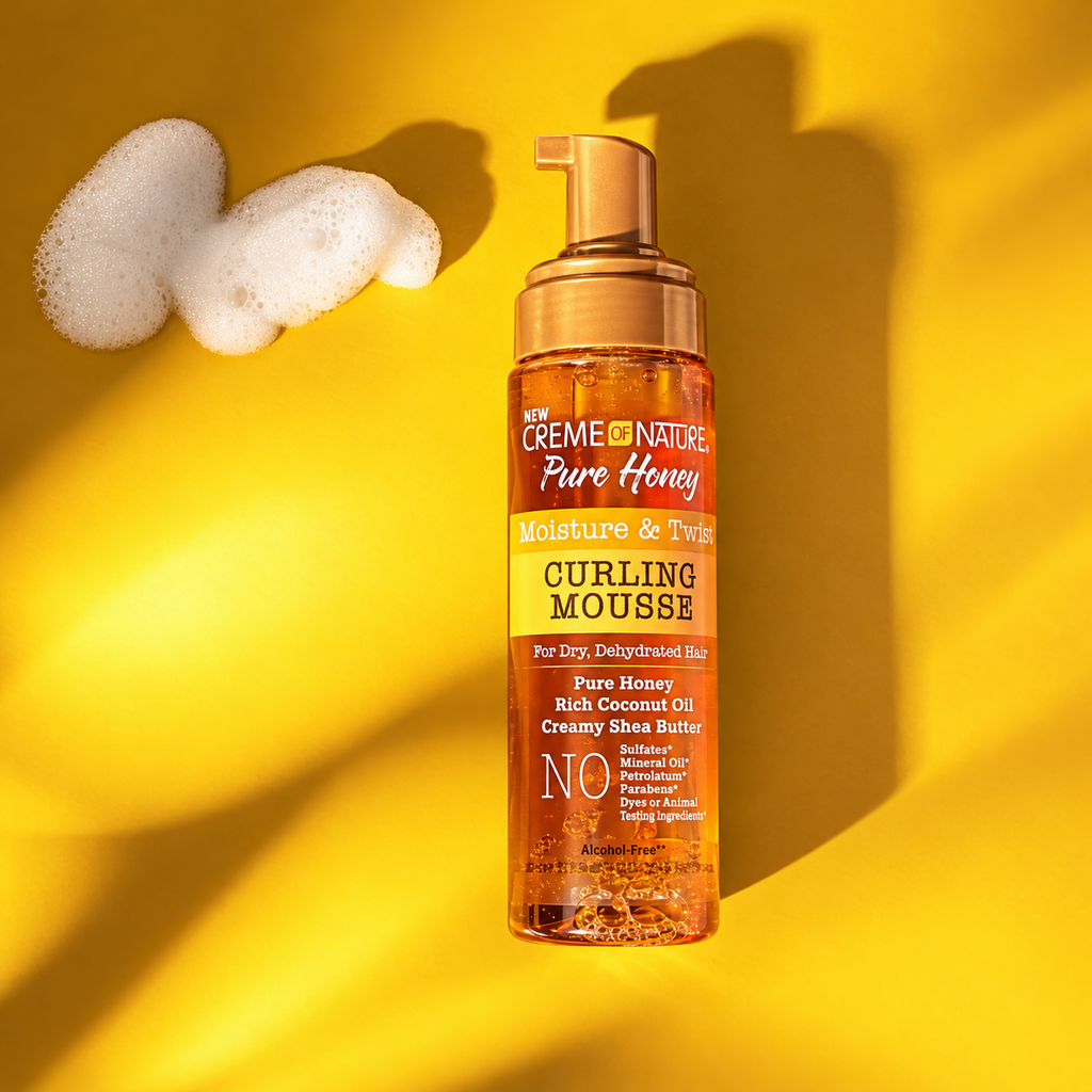 Creme of Nature Pure Honey Moisture & Twist Curling Mousse 7 oz