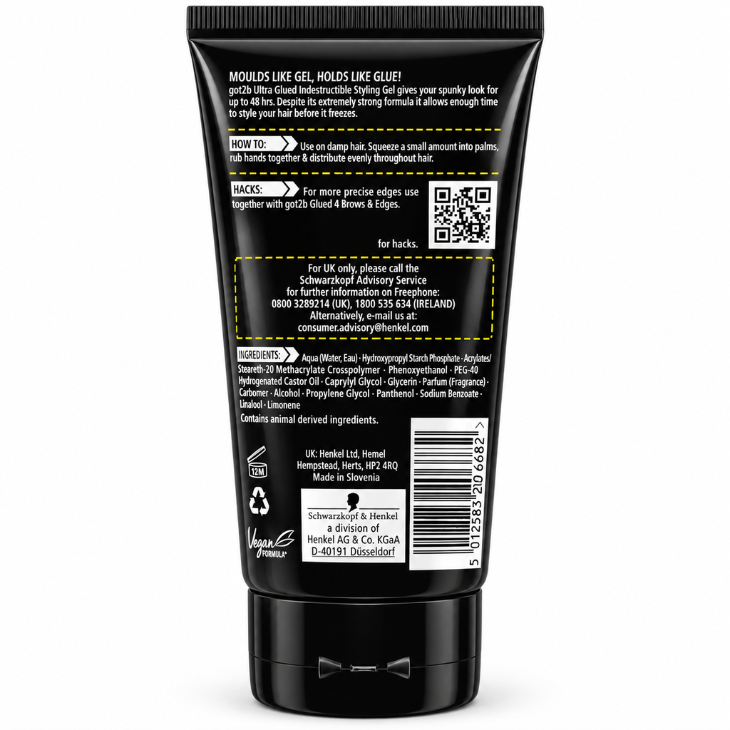 Got2b Ultra Glued Invincible Styling Edge Gel 6 oz.