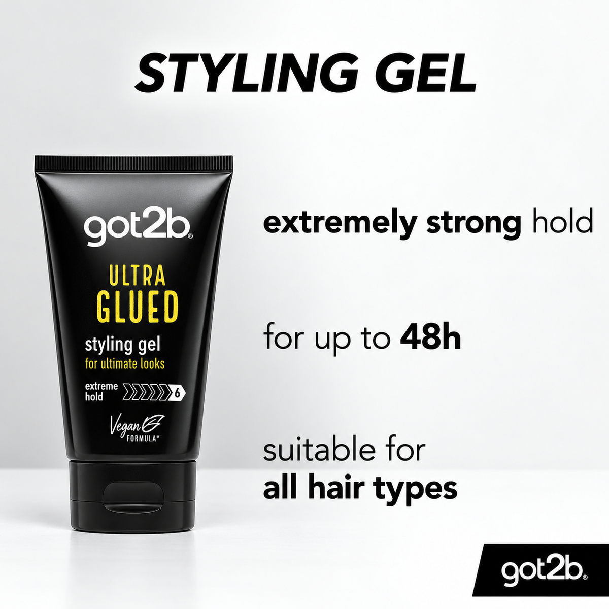 Got2b Ultra Glued Invincible Styling Edge Gel 6 oz.