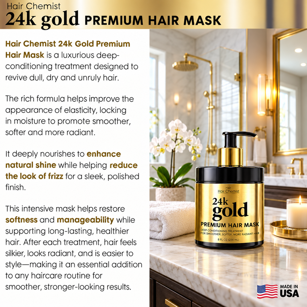 Hair Chemist 24K Gold Premium Hair Mask 15 oz