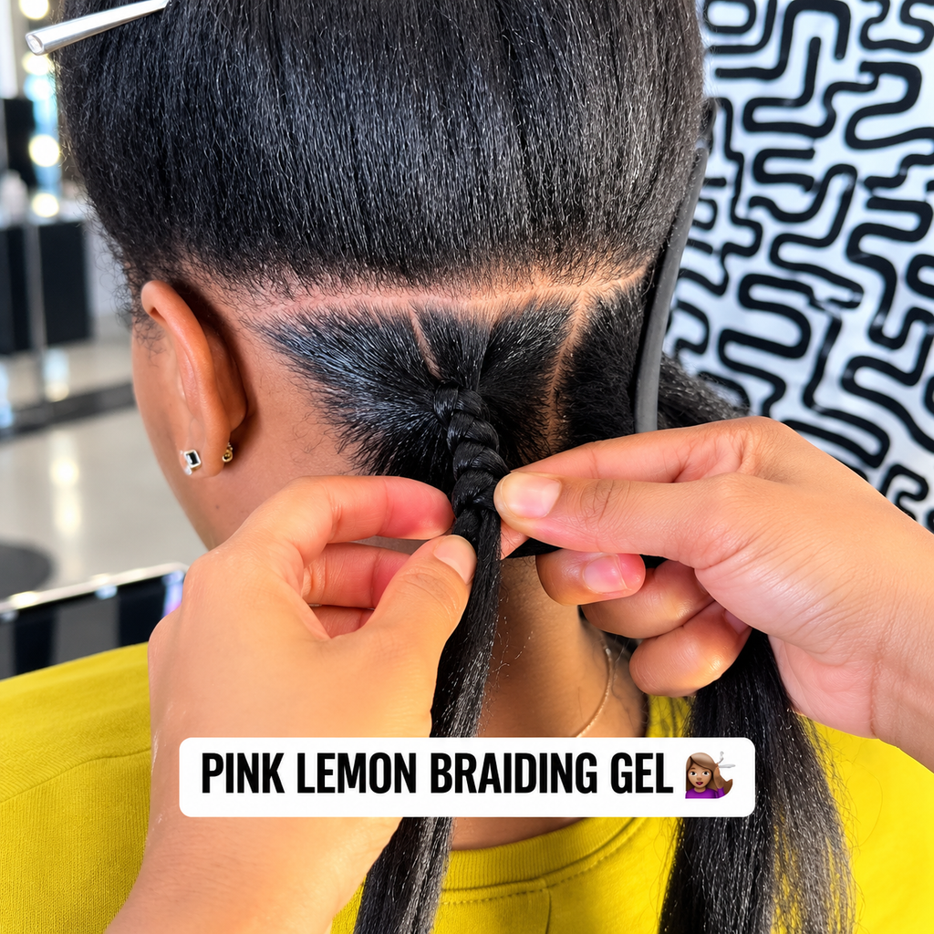 Pink Lemon Braiding Gel Maximum Hold 10 oz