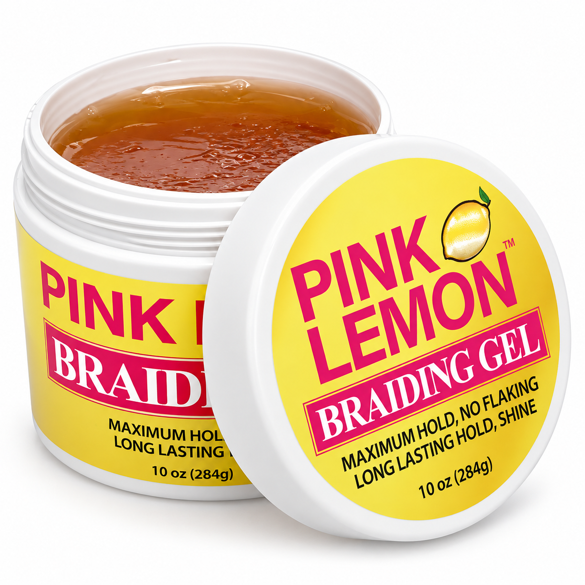 Pink Lemon Braiding Gel Maximum Hold 10 oz