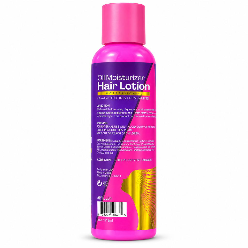BTL Professional Oil Moisturizer Hair Lotion with Biotin & Provitamins 4 oz