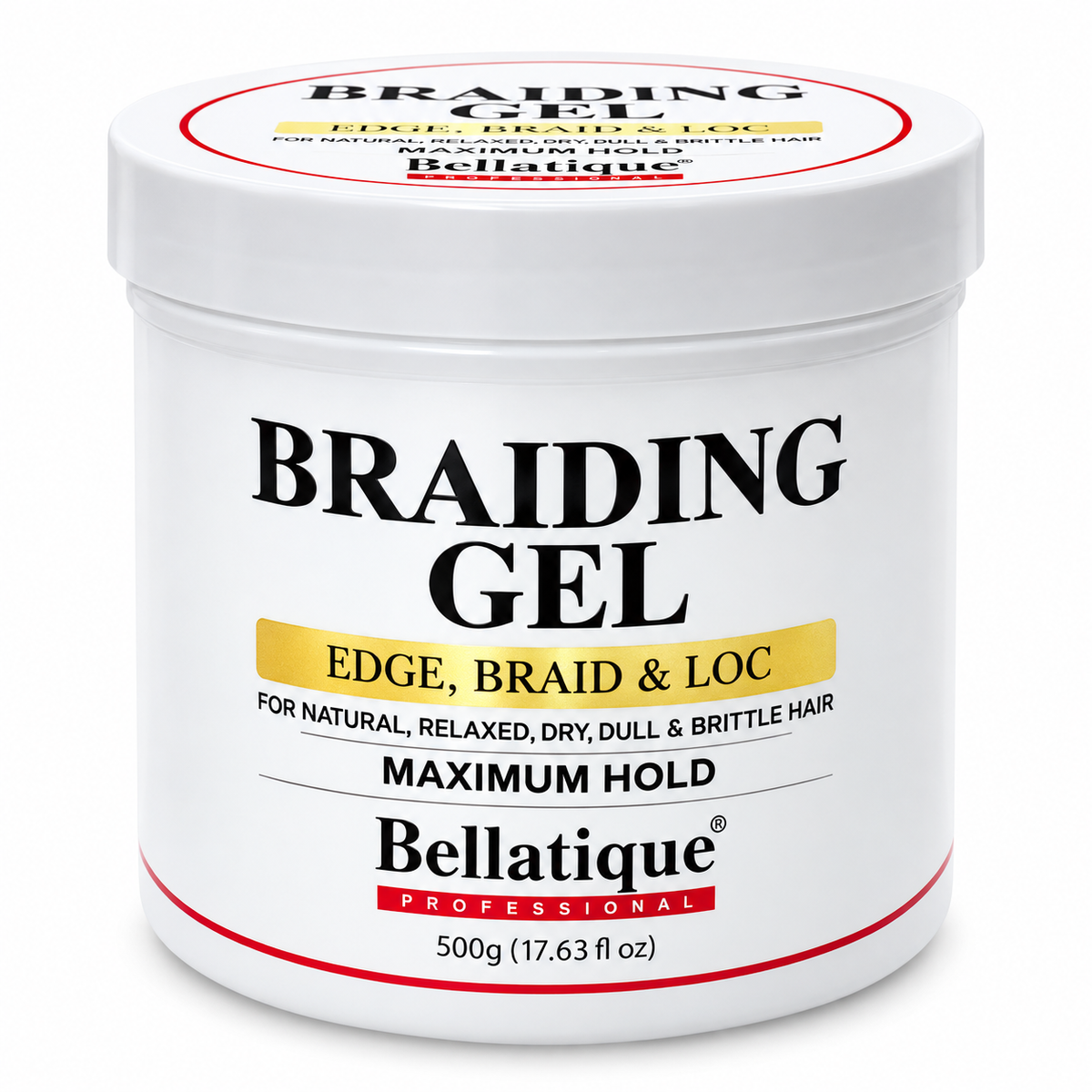 Bellatique Professional Braiding Gel Maximum Hold 17.63 oz