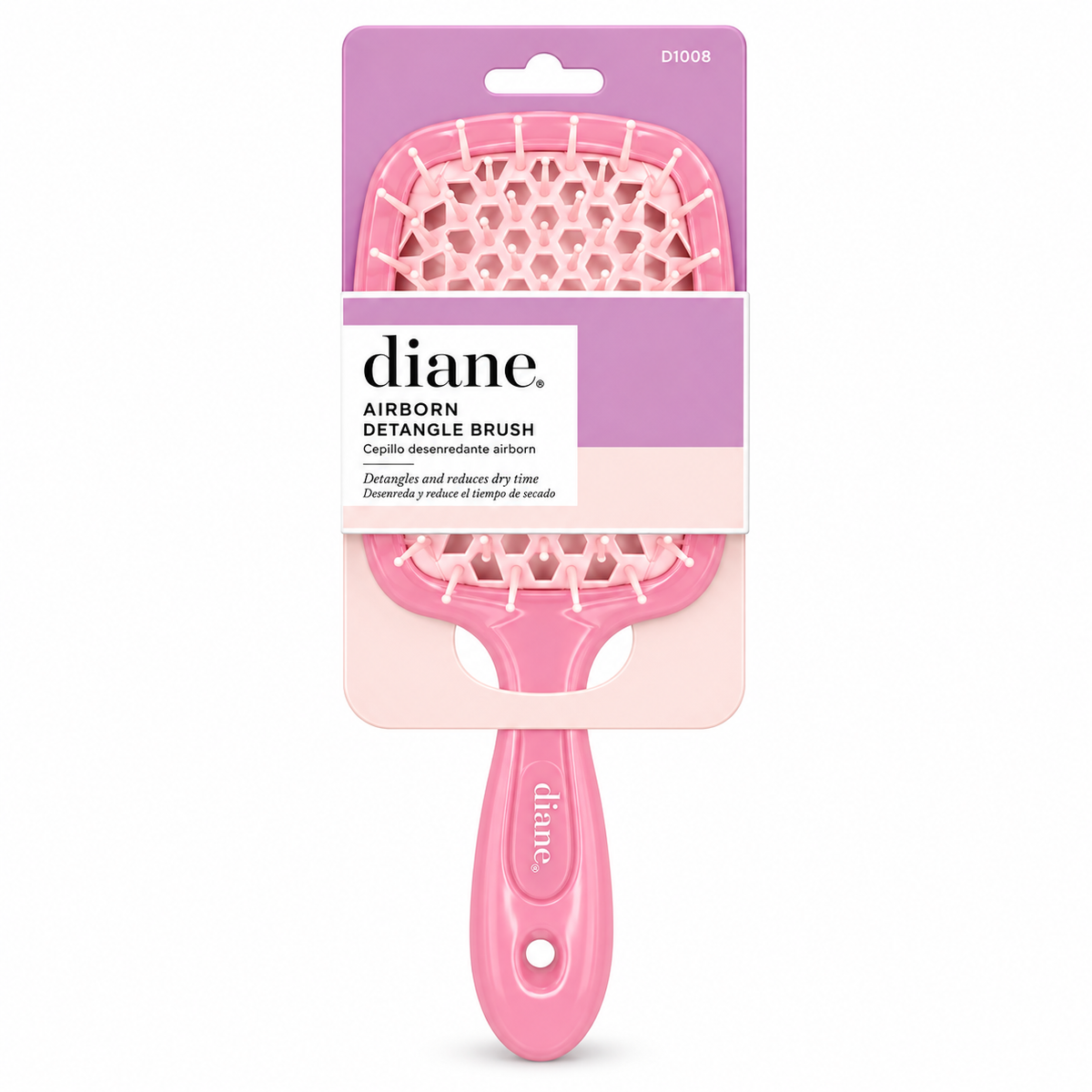Diane Airborn Detangle Brush D1089 – Light Pink