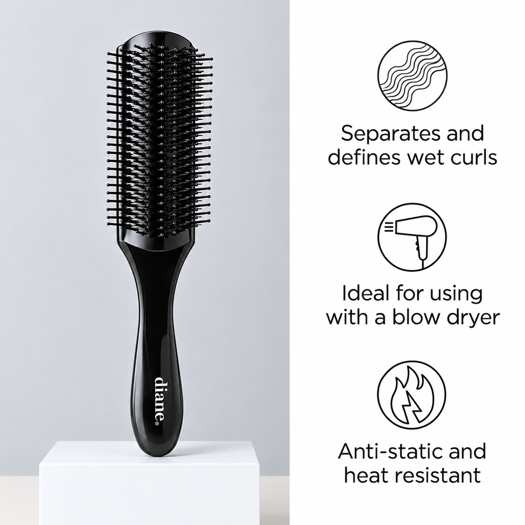 Diane Nylon Pin Styling Brush DBB050 – 9 Row