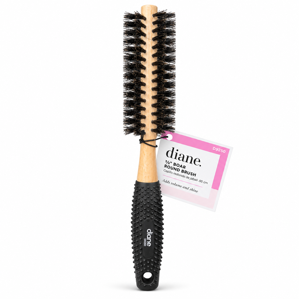 Diane 3/8 Inch 100% Boar Round Brush D9250