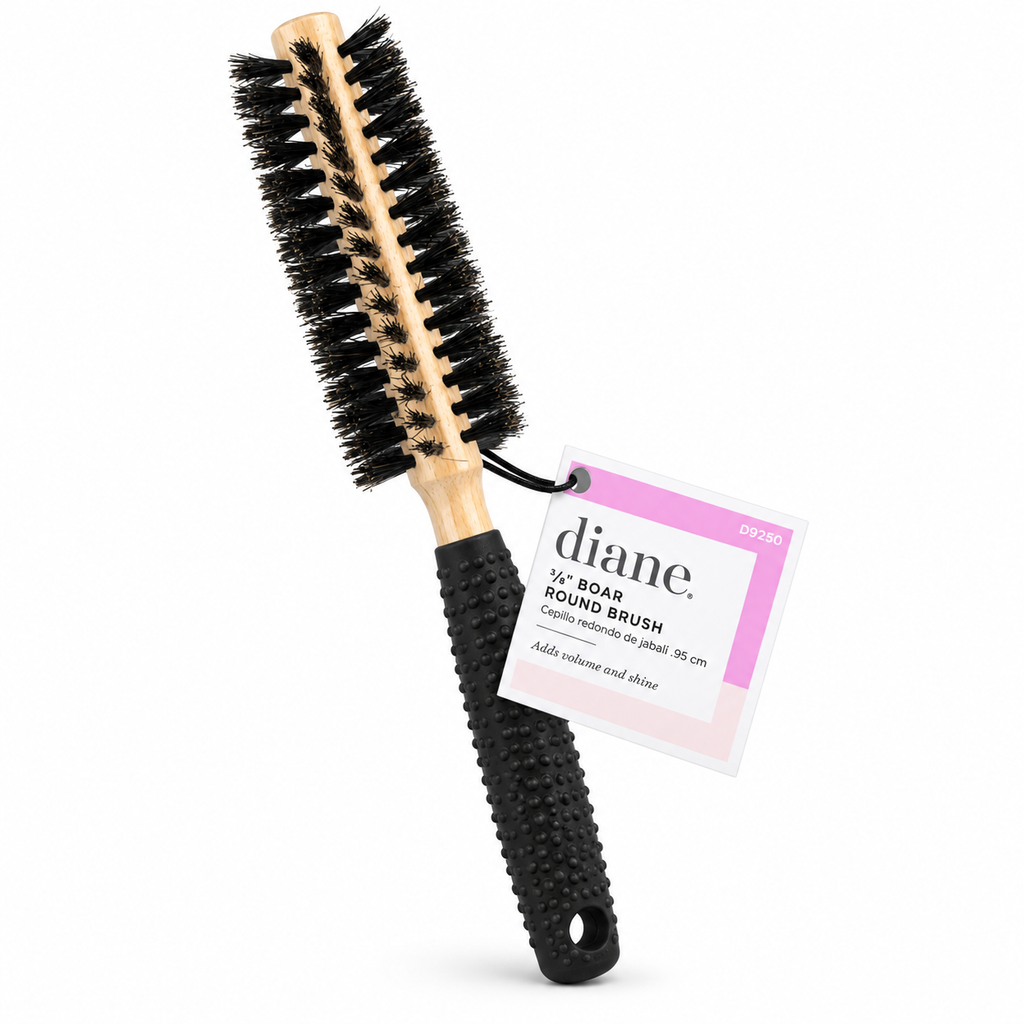 Diane 3/8 Inch 100% Boar Round Brush D9250