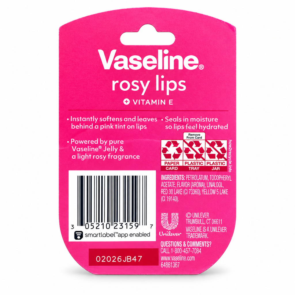 Vaseline Lip Therapy Rosy Mini 0.25 oz