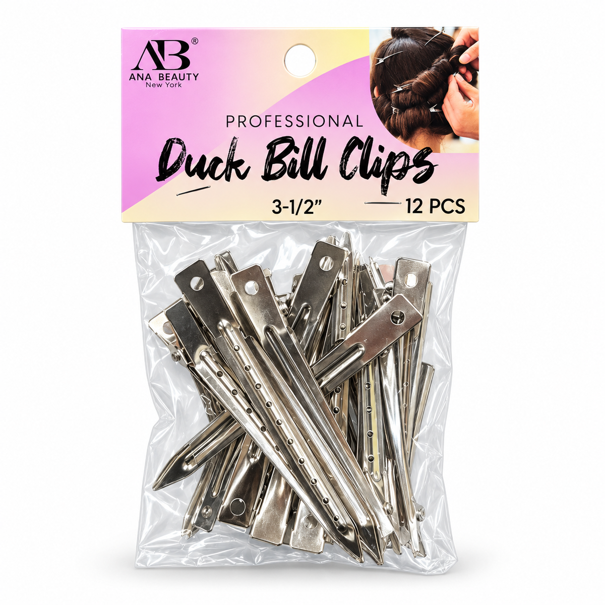 Ana Beauty Professional Duck Bill Clips 3 1/2