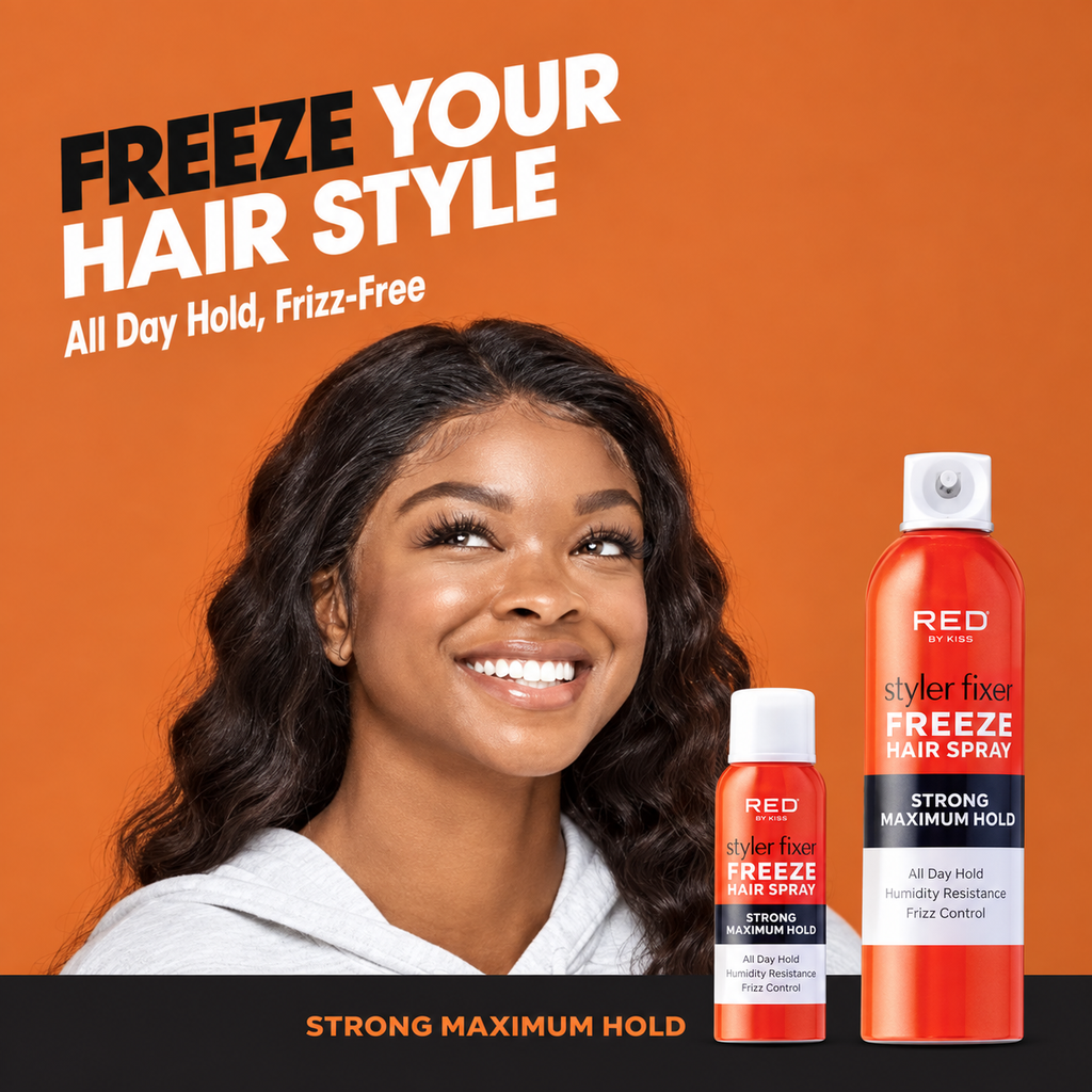 RED By KISS Style Fixer Freeze Hair Spray Strong Maximum Hold 11oz
