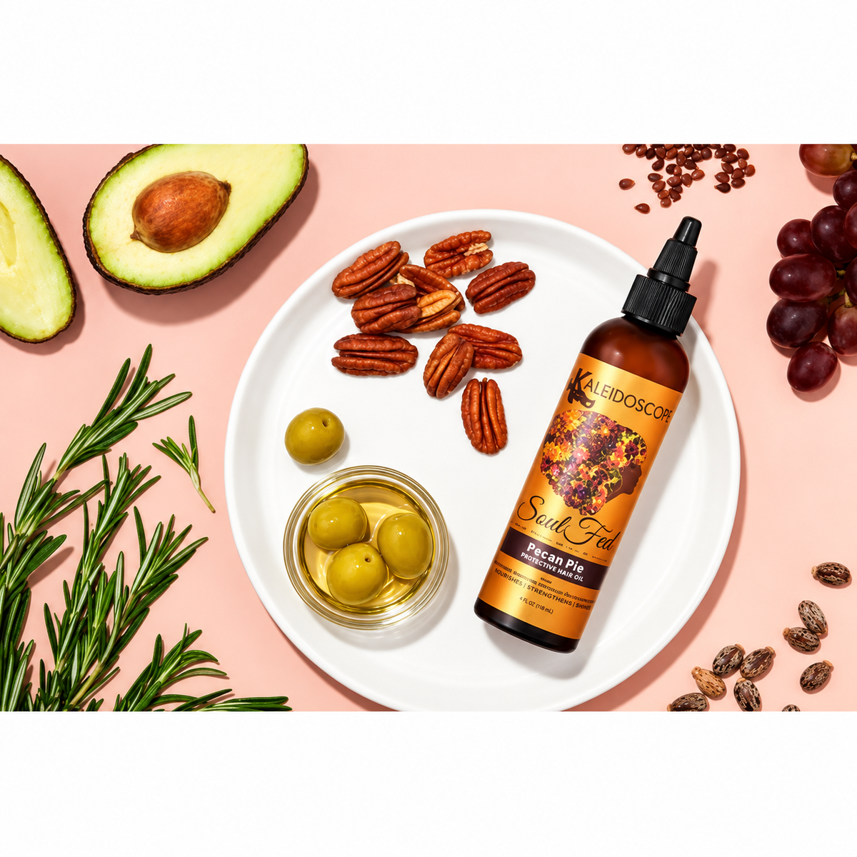 Kaleidoscope Soul Fed Pecan Pie Growth Booster Oil 4 oz