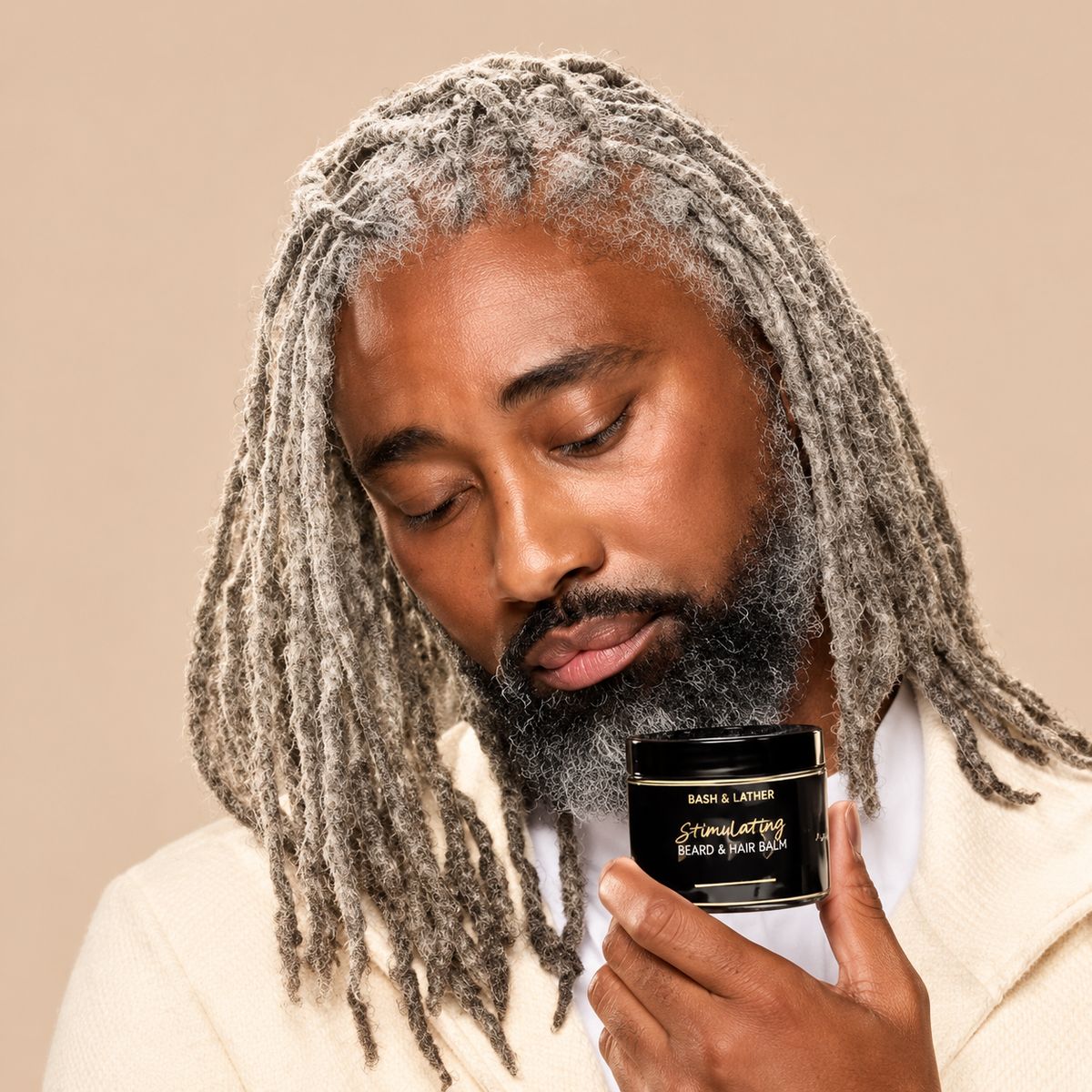 Bask & Lather Stimulating Hair & Beard Balm 4oz