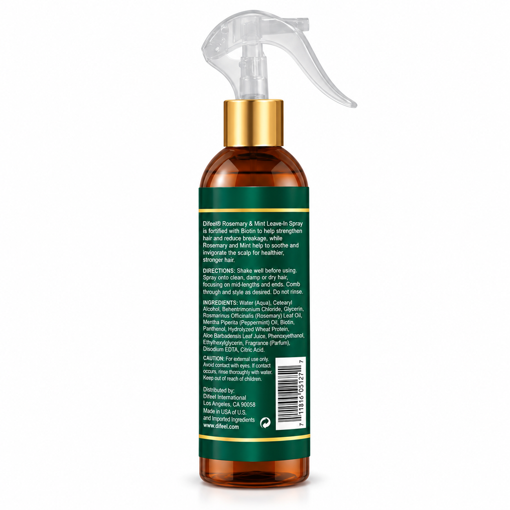 Difeel Rosemary & Mint Leave In Conditioning Spray 8oz