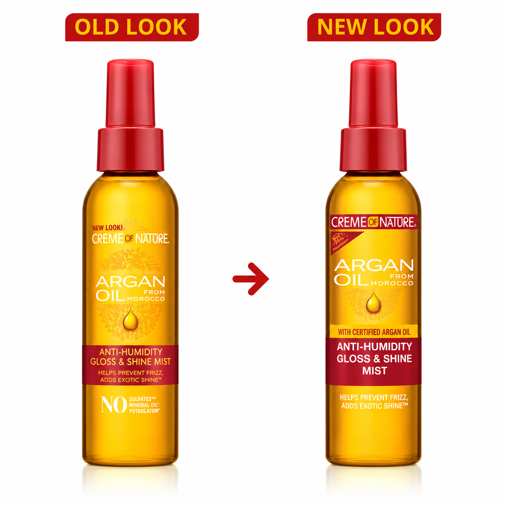 Crème Of Nature 100% Argan Oil From Morocco Anti Humidity Gloss & Shine Mist 4oz