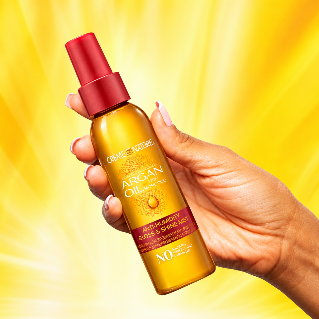 Crème Of Nature 100% Argan Oil From Morocco Anti Humidity Gloss & Shine Mist 4oz