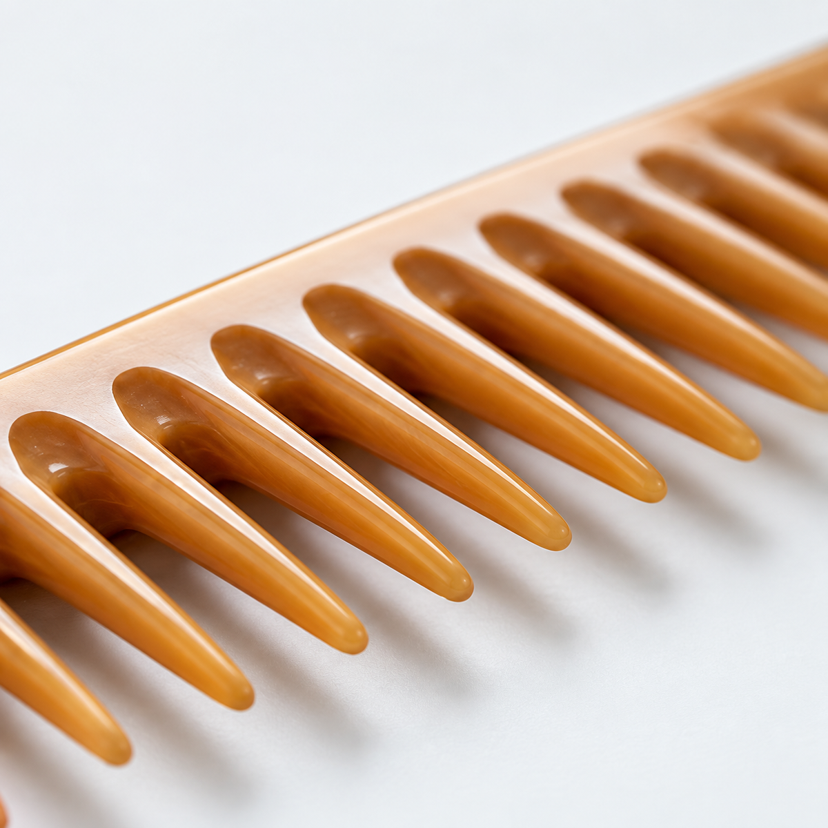 Annie Large Tail Comb #34 – Bone Wide-Tooth Styling Comb